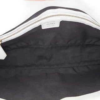 Fendi Zucca Embossed Leather Baguette Satchel