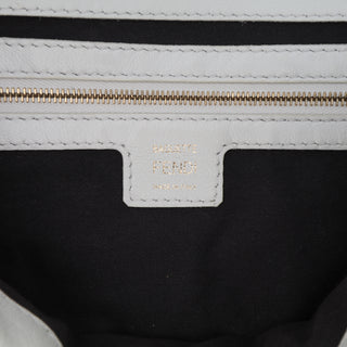 Fendi Zucca Embossed Leather Baguette Satchel