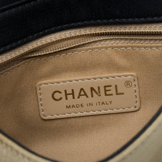 Chanel Small Quilted Bicolor Grosgrain Mademoiselle Single Flap