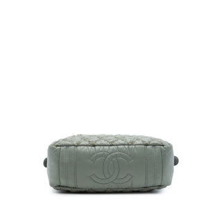 Chanel Paris Byzance Nylon Tweed On Stitch Bowler Bag