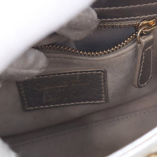 Dior ladyMini Beaded Metallic Lambskin Cannage