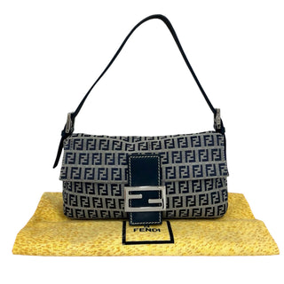 Fendi Zucchino Canvas Baguette