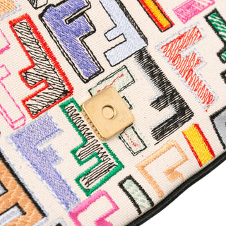 Fendi limited edition  Canvas Baguette Satchel