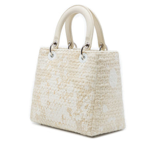 Dior Medium Tweed Pearl Lady Dior