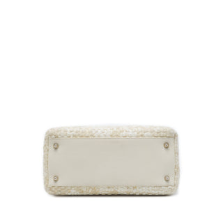 Dior Medium Tweed Pearl Lady Dior