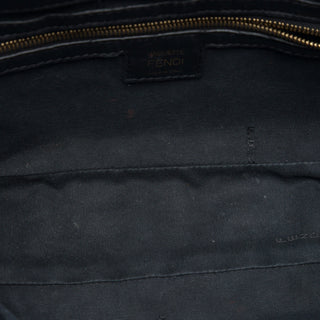 Fendi Zucca Embossed Leather Baguette Satchel