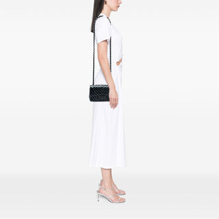 Chanel Mini Rectangular Classic Chevron Crumpled Patent So Black Single Flap
