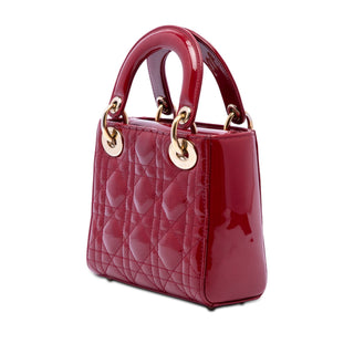 Dior Mini Patent Cannage Lady Dior