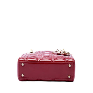 Dior Mini Patent Cannage Lady Dior