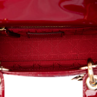 Dior Mini Patent Cannage Lady Dior