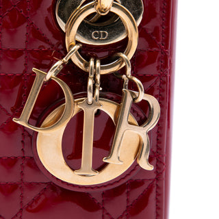 Dior Mini Patent Cannage Lady Dior