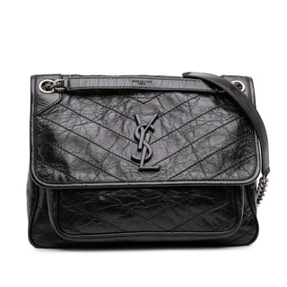 Saint Laurent Medium Crinkled Calfskin Niki