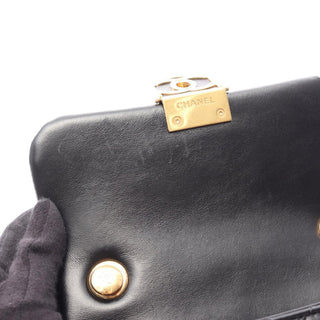 Chanel Small Quilted Lambskin Metal Edge CC Flap