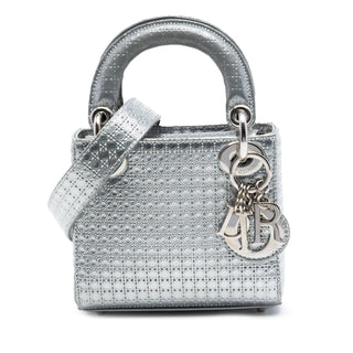 Dior Micro Metallic Patent Microcannage Lady Dior