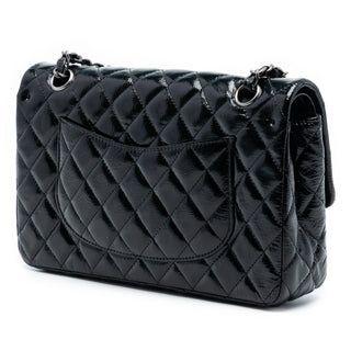 Chanel Medium Classic Distressed Patent Double Flap