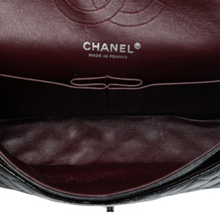 Chanel Medium Classic Distressed Patent Double Flap