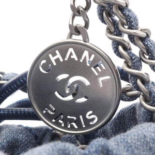 Chanel Mini Denim Studded 22 Handbag