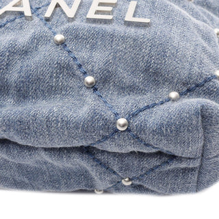 Chanel Mini Denim Studded 22 Handbag