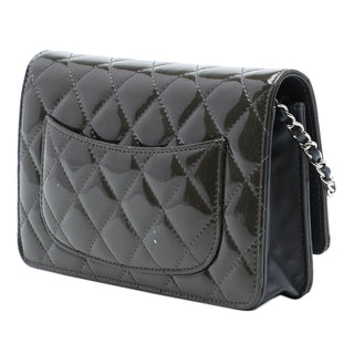 Chanel CC Quilted Patent Wallet On Chain