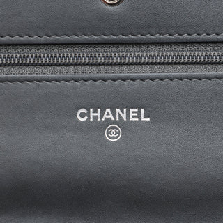 Chanel CC Quilted Patent Wallet On Chain