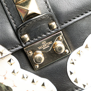 Valentino Small Kimono Print Glam Lock Shoulder Bag