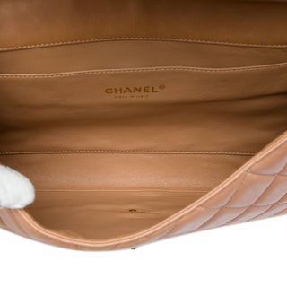 Chanel CC Quilted Lambskin Clutch With Chain