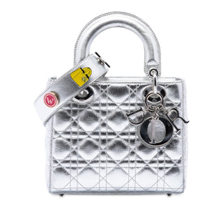 Dior Small Metallic Lambskin Cannage My ABCDior Lady Dior