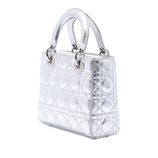 Dior Small Metallic Lambskin Cannage My ABCDior Lady Dior