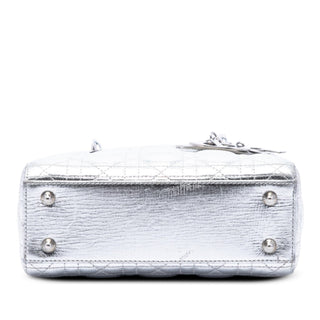 Dior Small Metallic Lambskin Cannage My ABCDior Lady Dior