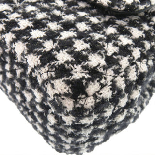 Chanel Medium Quilted Tweed Houndstooth Wavy CC Hobo