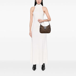 Fendi Zucca Canvas Shoulder Bag