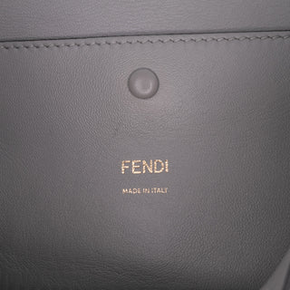 Fendi Embroidered Lace Leather Baguette Chain