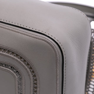Fendi Embroidered Lace Leather Baguette Chain