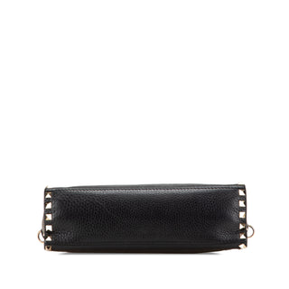 Valentino Small Pebbled Calfskin Rockstud Single Handle Flap