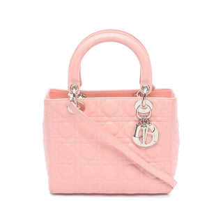 Dior Medium Lambskin Cannage Lady Dior