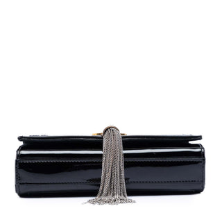 Saint Laurent Small Quilted Patent Monogram Kate Tassel Crossbody