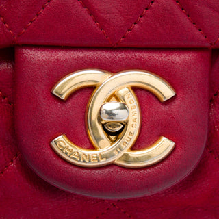 Chanel Large Quilted Iridescent Calfskin Coco Pleats Flap