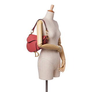 Dior Leather Saddle Bag