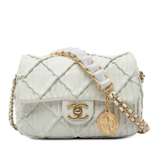 Chanel Mini Pleated Calfskin Chain Soul Flap