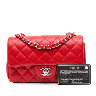 Chanel Mini Rectangular Classic Lambskin Single Flap
