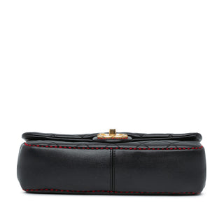 Chanel CC Lambskin Stitched Single Flap