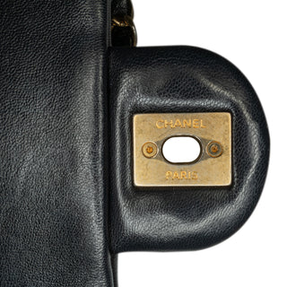 Chanel CC Lambskin Stitched Single Flap