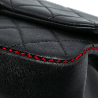 Chanel CC Lambskin Stitched Single Flap