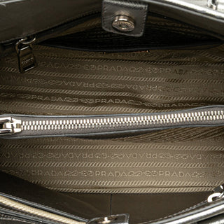 Prada Medium Saffiano Lux Open Promenade Satchel