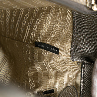 Prada Medium Saffiano Lux Open Promenade Satchel