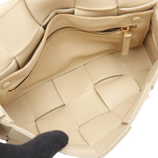 Bottega veneta Grained Calfskin Intrecciato Cassette Crossbody
