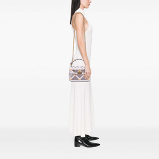 Valentino Medium PVC Roman Stud Satchel
