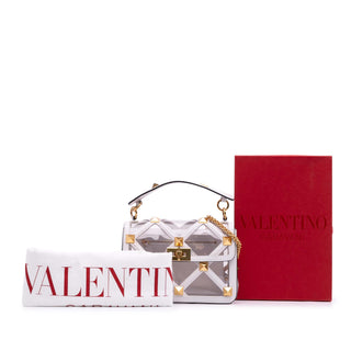 Valentino Medium PVC Roman Stud Satchel