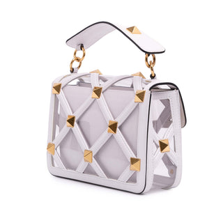 Valentino Medium PVC Roman Stud Satchel