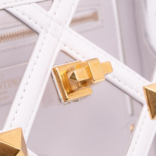 Valentino Medium PVC Roman Stud Satchel